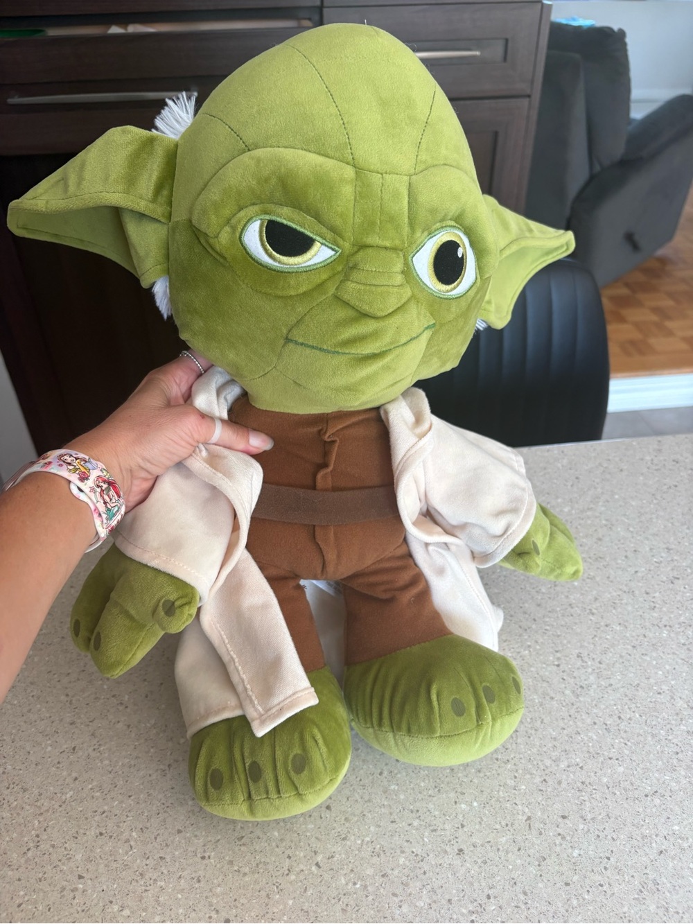 Disney Yoda Star Wars Plush - Green with Brown and Cream Outfit